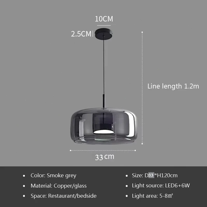 

Подвесной стеклянный светильник DARHYN