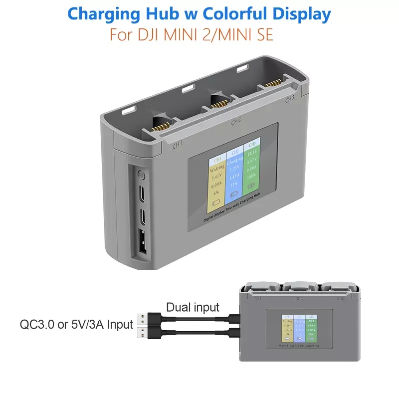 

Mavic Mini 2/SE Drone Battery Intelligent Charging Hub Two Way Charging Hub for DJI Mini 2/Mini SE Drone Accessories
