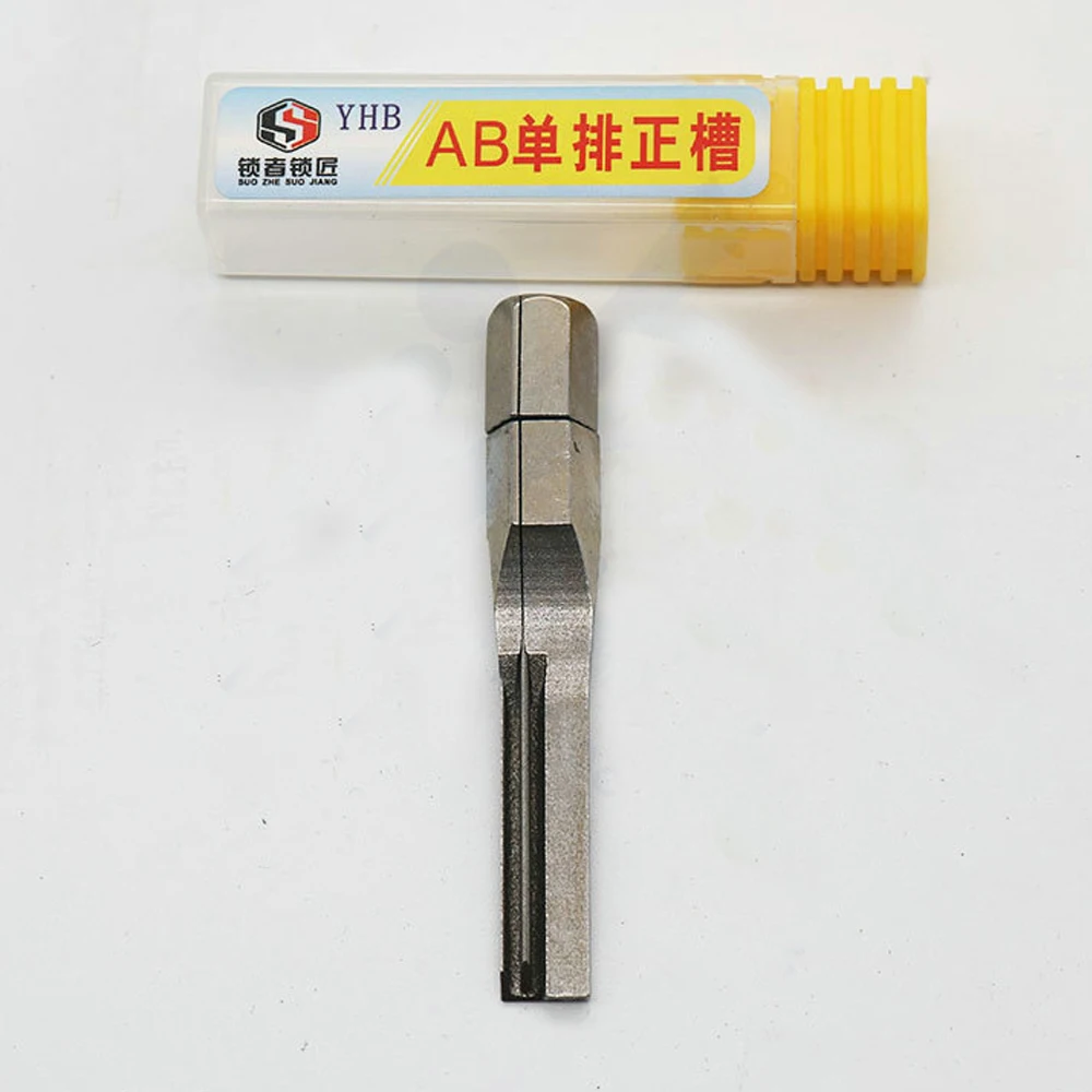 

JMCKJ AB-Single Row Positive Slot Lock Strong Force Power Key Stainless Steel Key Locksmith Tools