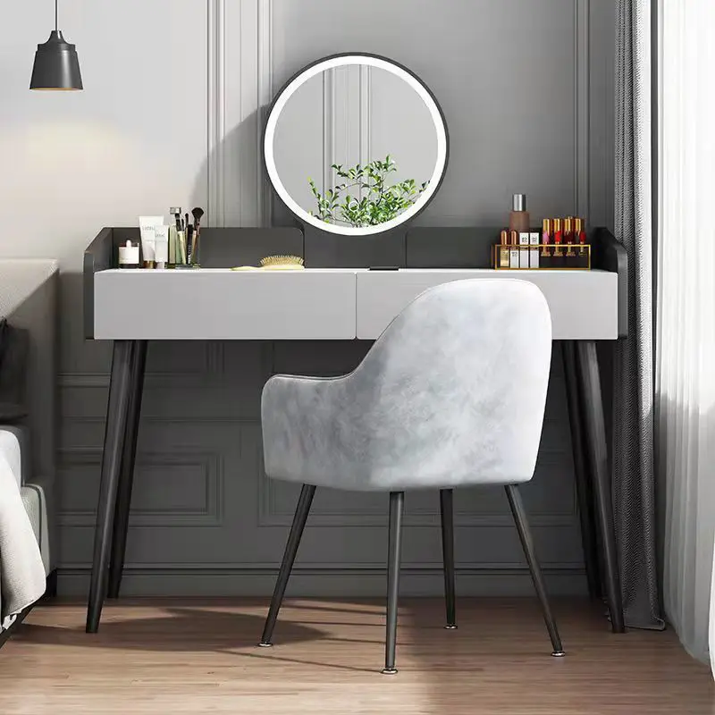 

Light luxury dressing table modern minimalist Italian bedroom 2022 new ins style small apartment dressing table table