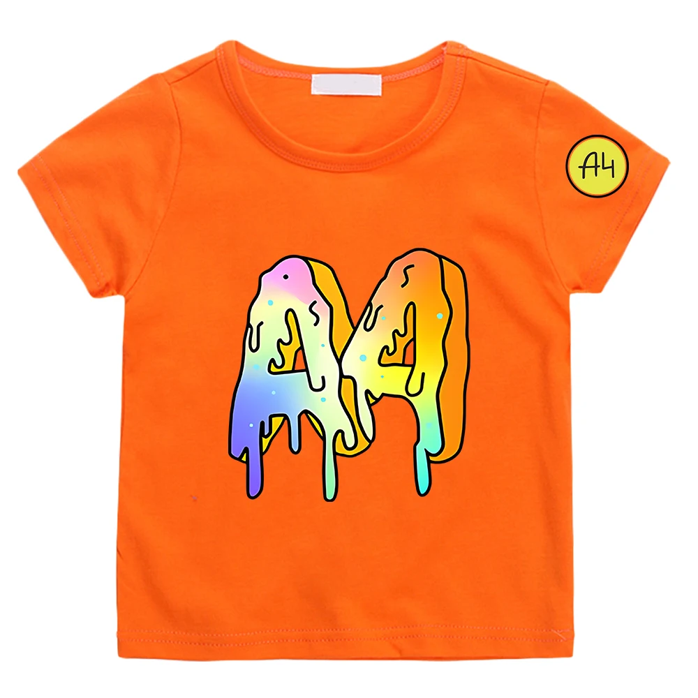 А4 футболка с пончиками детская Merch A4 Lamba рубашка для мальчиков и девочек футболки