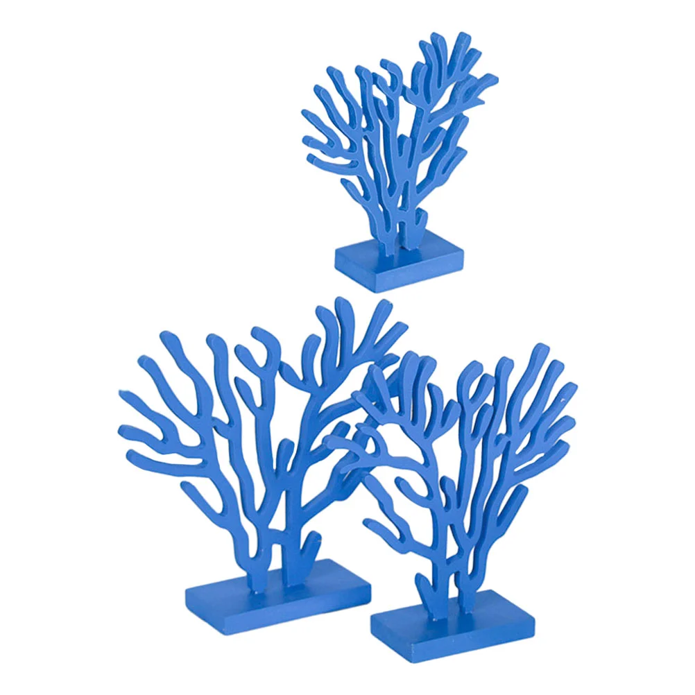 Декор из дерева коралловые украшения растение детская комната настольные декоры