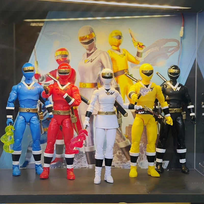 

6 Inch Powerrangers Lightning Collection In Space Psycho Rangers Action Figure 5 Pack Collectible Model Doll Toys Gift