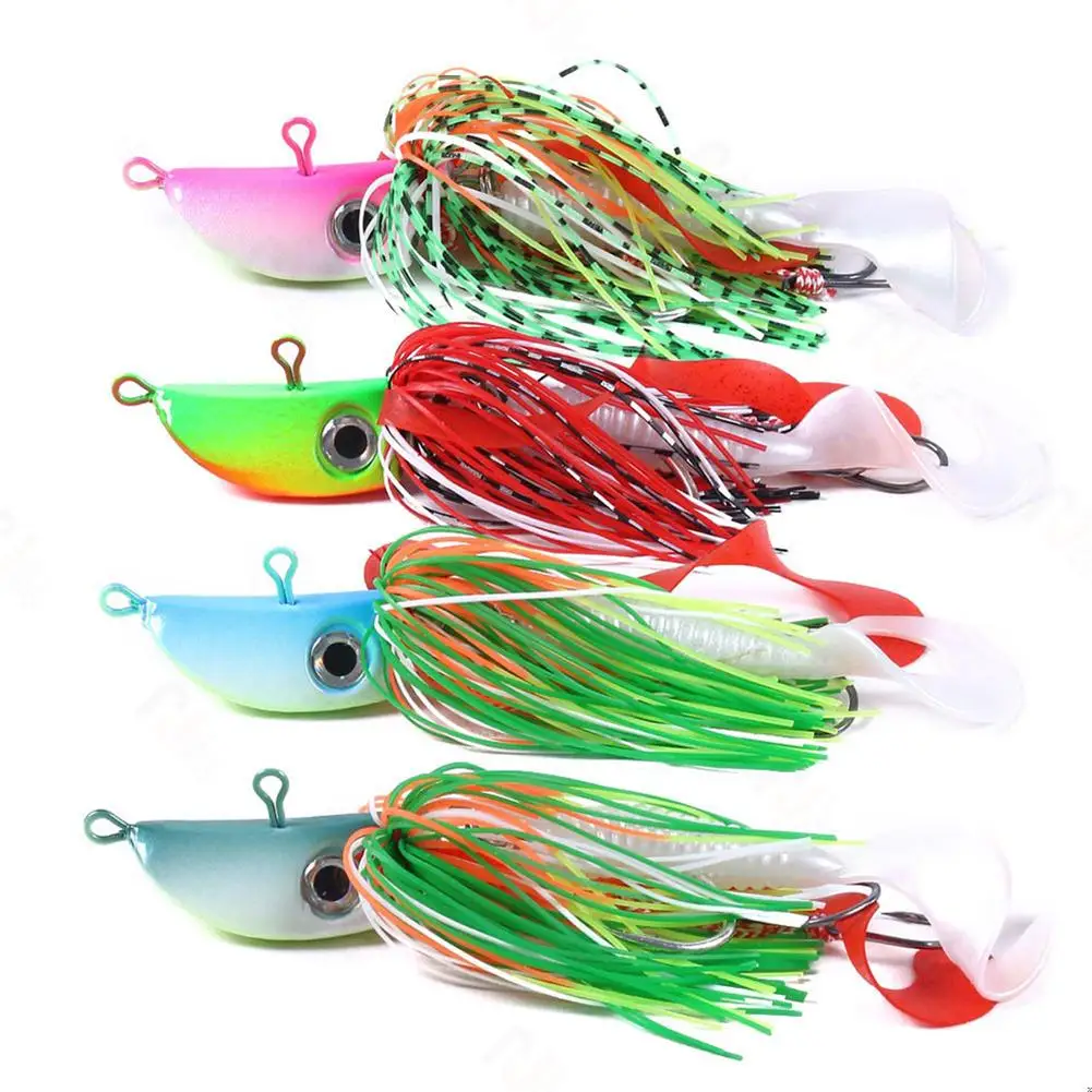 

1PC Fishing Lure Hard Mental Lure Simulation Fake Bait Soft Lure Sea Fishing Jigs Fishing Tackle for Saltwater Freshwater