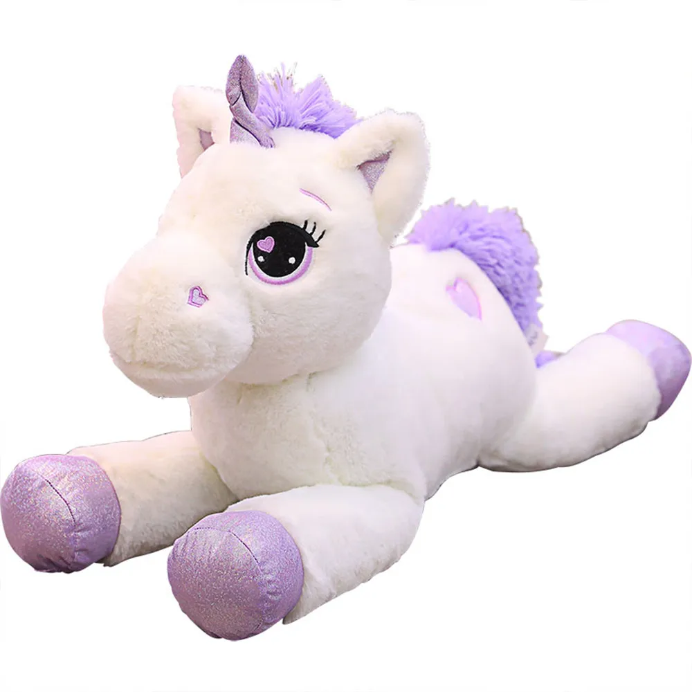 For Drop shipping New Giant Unicorn Plush Toy Soft Stuffed Popular Cartoon Dolls Animal Horse Toys for Children Girl |