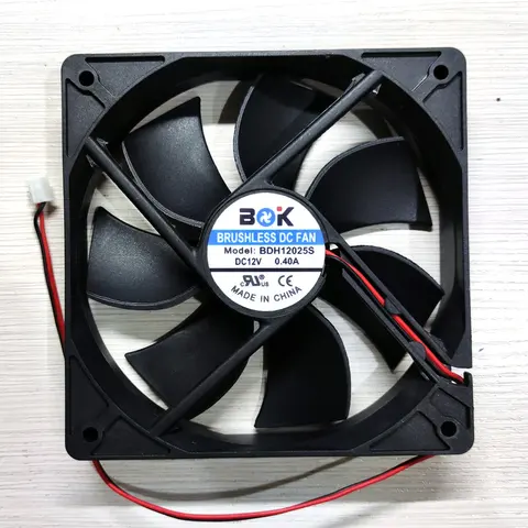Новый вентилятор охлаждения для компьютера BDK BDH12025S, 12 В постоянного тока, 120 А, 120x25 мм, 12 см, 2 линии