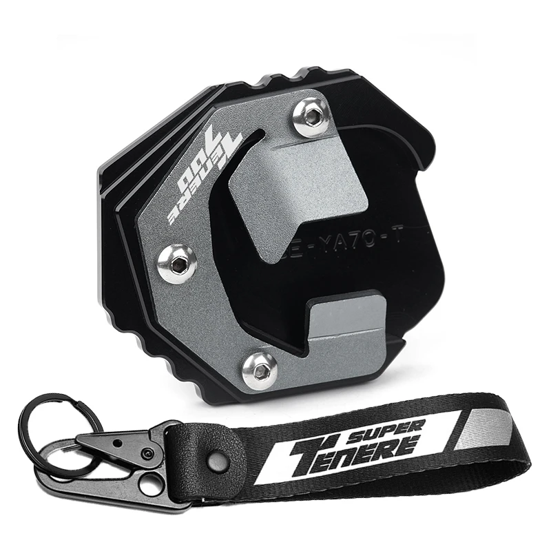 

Tenere700 для Yamaha Tenere 700 T7 World Raid 2024, аксессуары для мотоциклов, боковая подставка для ног с ЧПУ, подставка для увеличения, брелок для ключей