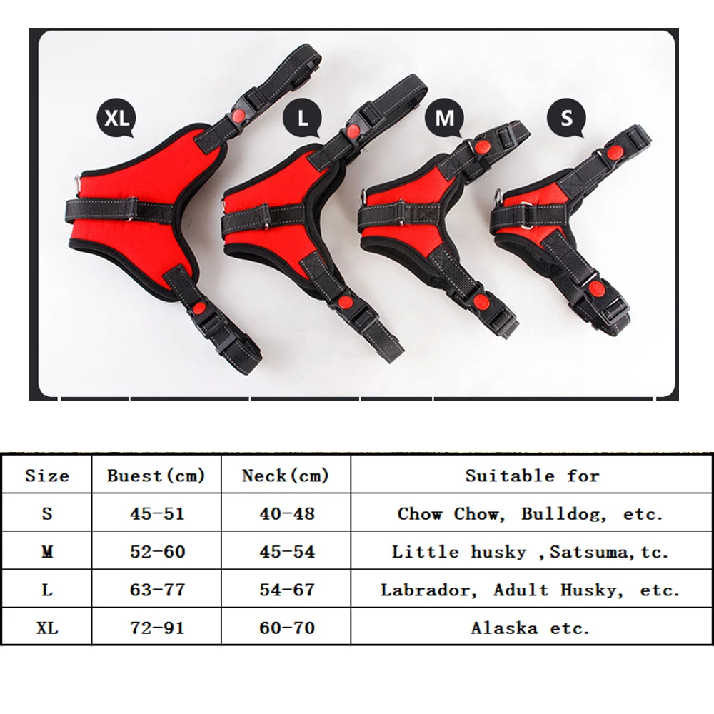 Светоотражающая нейлоновая шлейка для собак Воздухопроницаемый жилет с