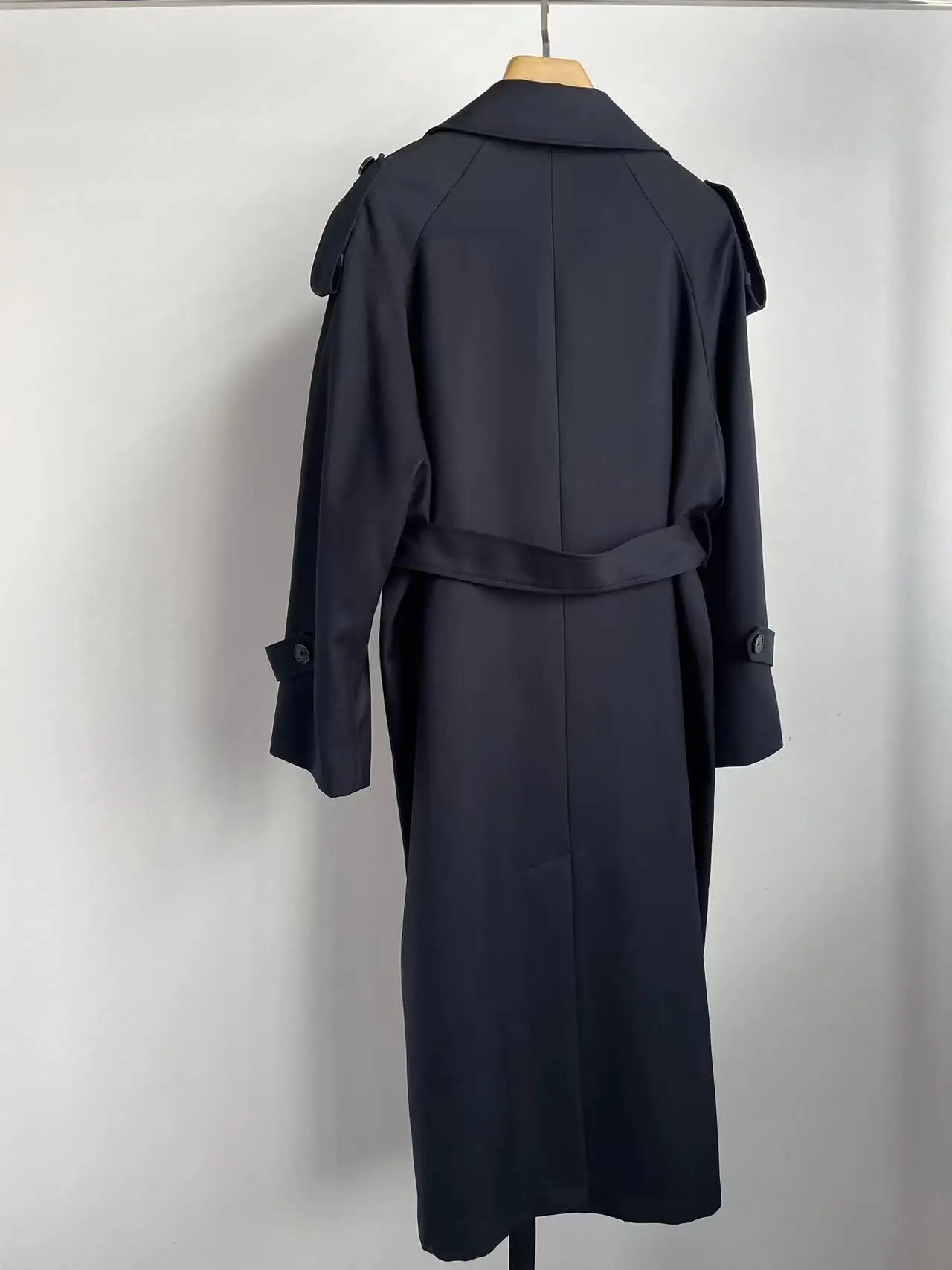 Ранняя осень и зима Американский минималистичный шерстяной классический плащ с