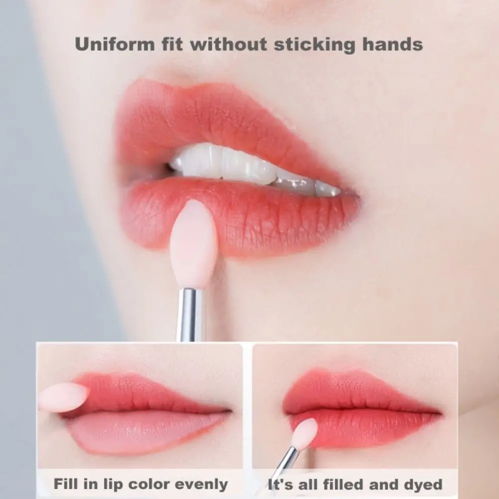 

Women Silicone Lip Mask Brushes with Protect Cap Makeup Brushes Lipstick Applicators Cosmetic Tools