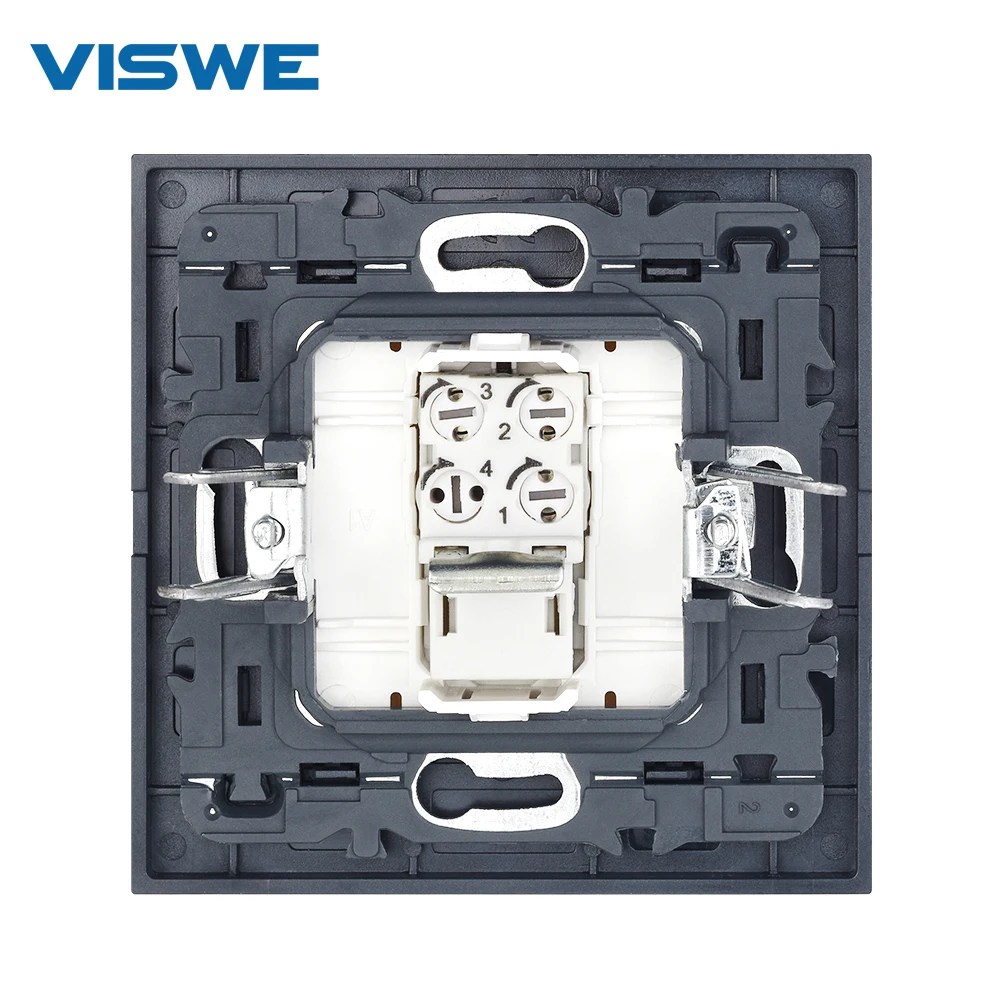 Электрические розетки VISWE rj11 для быстрой проводки белая кристаллическая панель