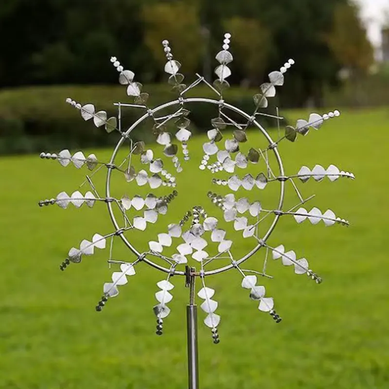

Metal Windmill Stainless Steel Outdoor Wind Spinners Wind Garden Decoration
