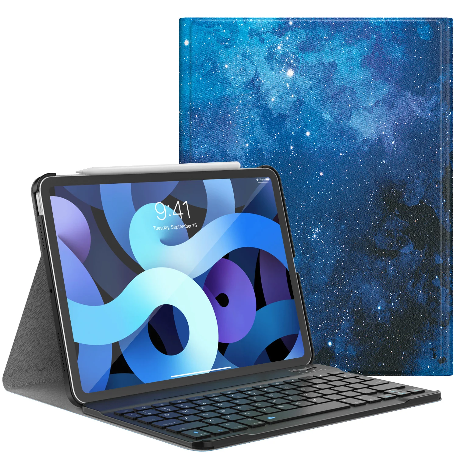 

Keyboard Case for iPad Air 4th Generation 2020,iPad 10.9'' [Support Apple Pencil 2 Charging] Detachable Wireless