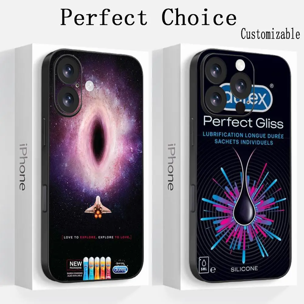 Чехол для телефона D-durexs с забавным дизайном iPhone 16 15 14 13 12 11 Plus Mini Pro Max Limited мягкий