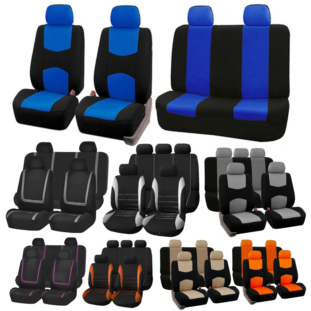 

2/5Seats Polyester Car Seat Covers For KIA Rio Niro K3 K5 Soul Ceed Cerato Forte Sportage Optima Proceed Sorento Carens Camival