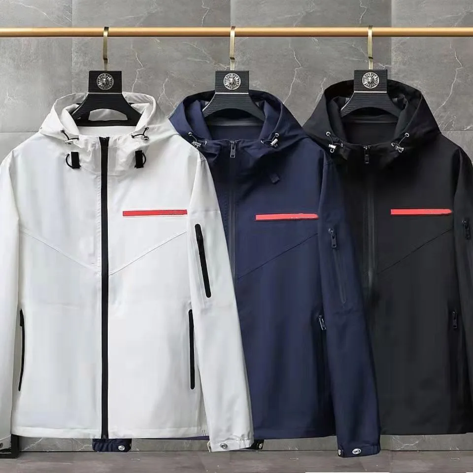 

Мужская тонкая куртка с капюшоном, весна 2022