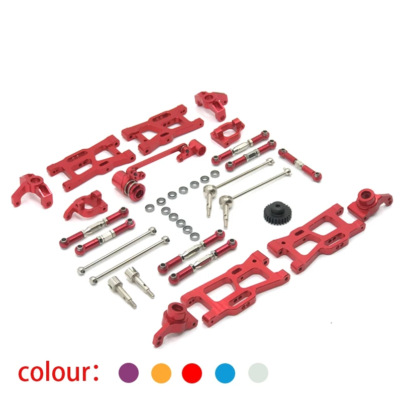 Комплект металлических аксессуаров для WLToys144001 124016 124017 124018 124019 пульт дистанционного управления автомобиля 1/12 1/14 Запчасти для радиоуправляемых автомобилей