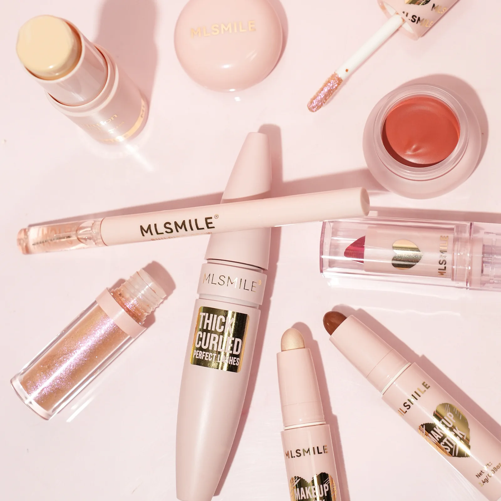 MLSMILE Набор для макияжа лица Косметичка Большой набор Рождественский подарок на