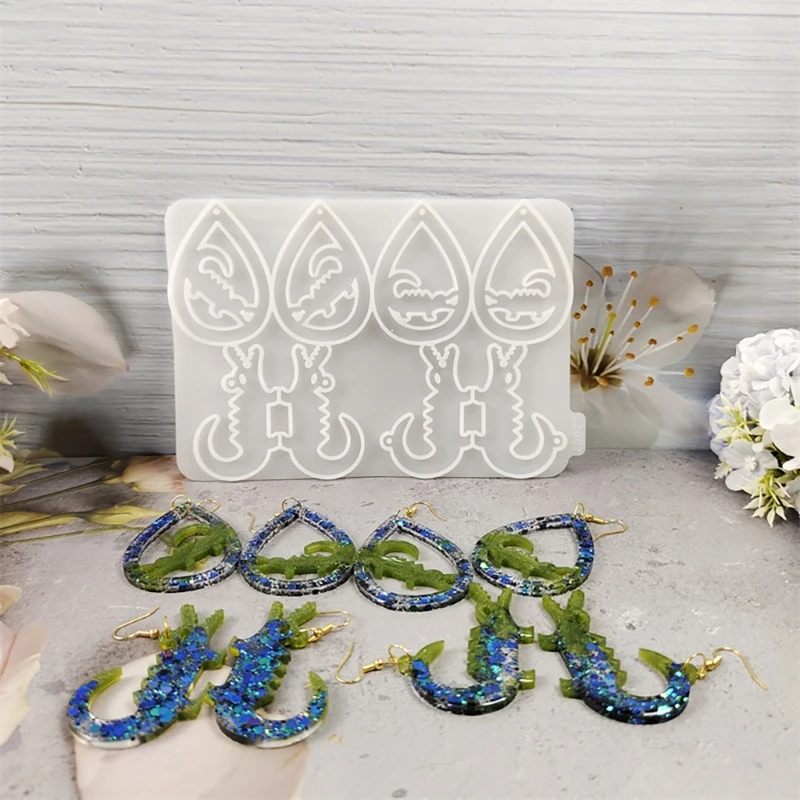 Легкая силиконовая форма для изготовления элегантных сережек с каплями воды 40 ГБ