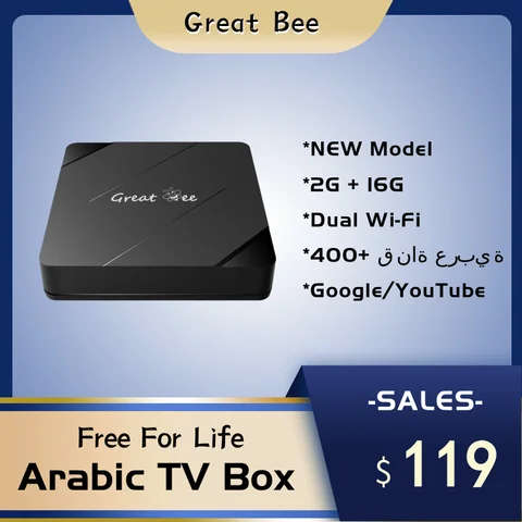 Great Bee Greatbee Arabic TV Box Android 10 2ГБ 16ГБ
