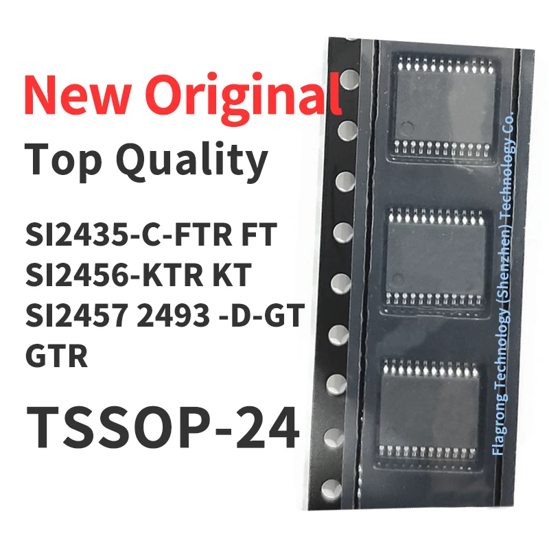 10 PCS SI2435-C-FTR FT SI2456-KTR KT SI2457 SI2493-D-GT GTR SMD TSSOP24 Chip IC New Original