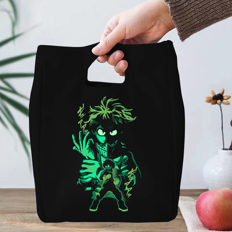 

Аниме Сумка Для ланча Hero Deku V2, термосумки в японском стиле, модная офисная сумка для пикника, винтажная Повседневная Женская Экологичная сум...