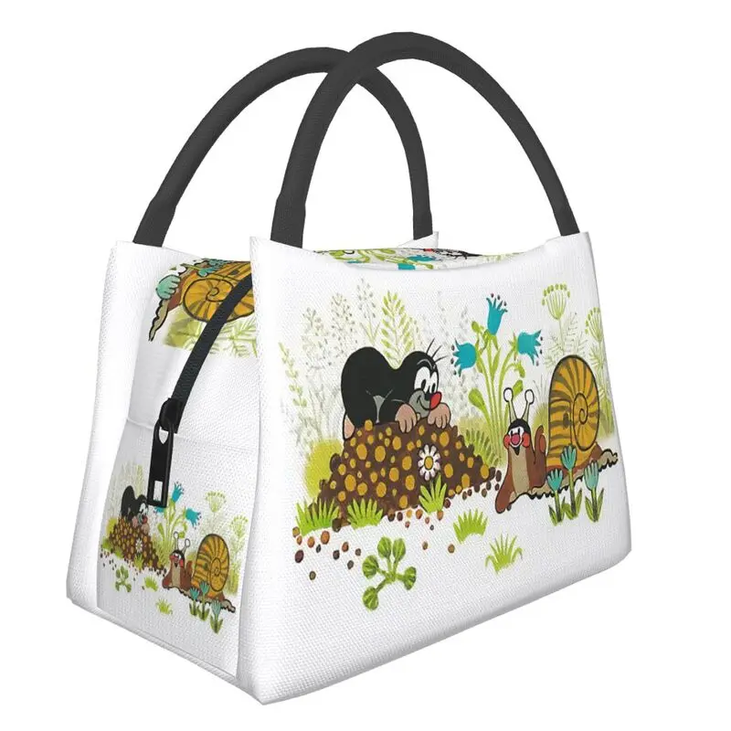 

Kawaii Mole Krtek Insulated Lunch Bags for Women Leakproof Cute Little Maulwurf Thermal Cooler Lunch Tote Work Picnic