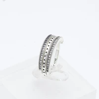 aaa zircon women rings fashion flipping hearts ring finger rings for women gift jewelry