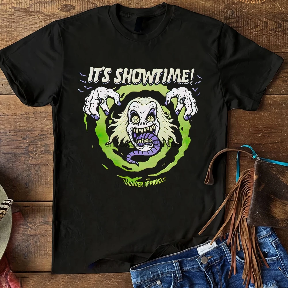Классическая черная футболка от Beetlejuice It's Showtime |