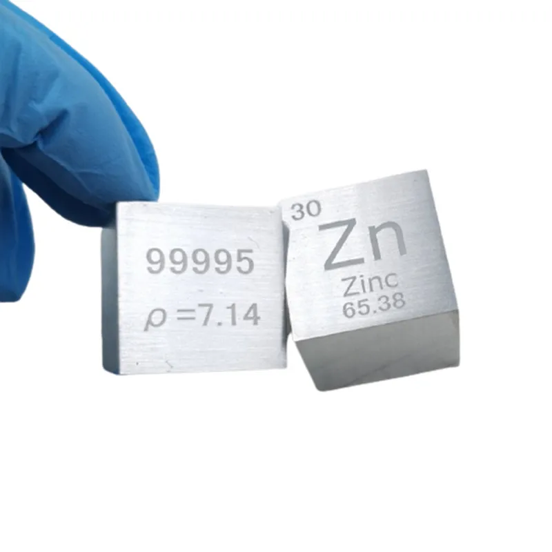 

1 Inch Zinc Cube, Periodic Table of Elements, Metal Zn