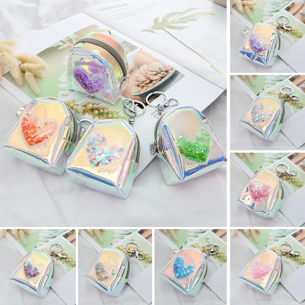

Women Short Wallet Small Fashion Luxury Brand Laser Love Purse Ladies Card Bag For Women Female Purse Money Clip Wallet 2023