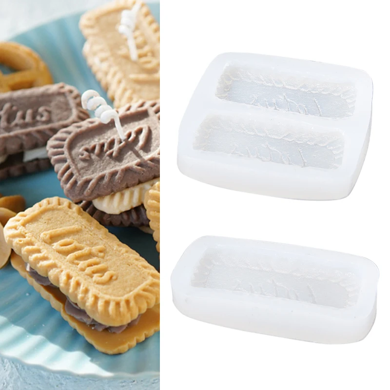 

Diy Biscuit Shape Candle Silicone Mold Hand Biscuit Chocolate Baking Mold Household Kitchen And Sanitary Products
