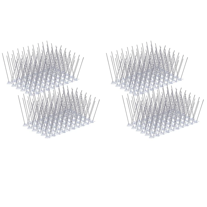 

100 шт. шипы для птиц, шипы для сдерживания птиц из нержавеющей стали, крышка для ограждения, стен, крыши, двора