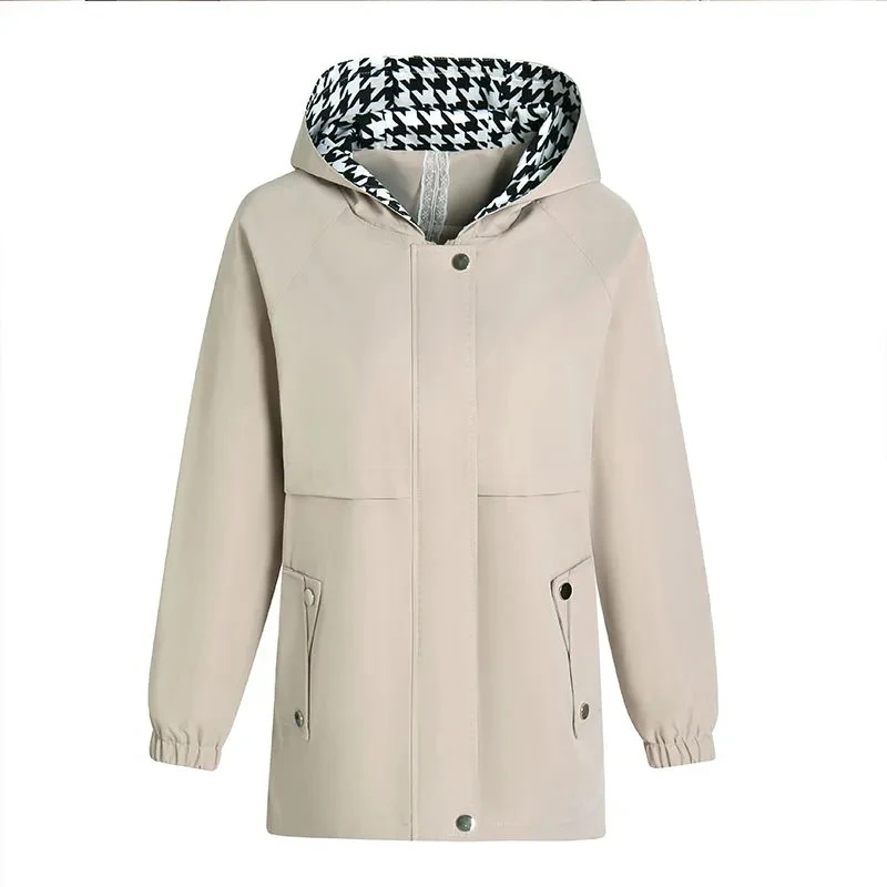 5XL женская куртка с капюшоном для пожилых людей среднего возраста ветровка мамы