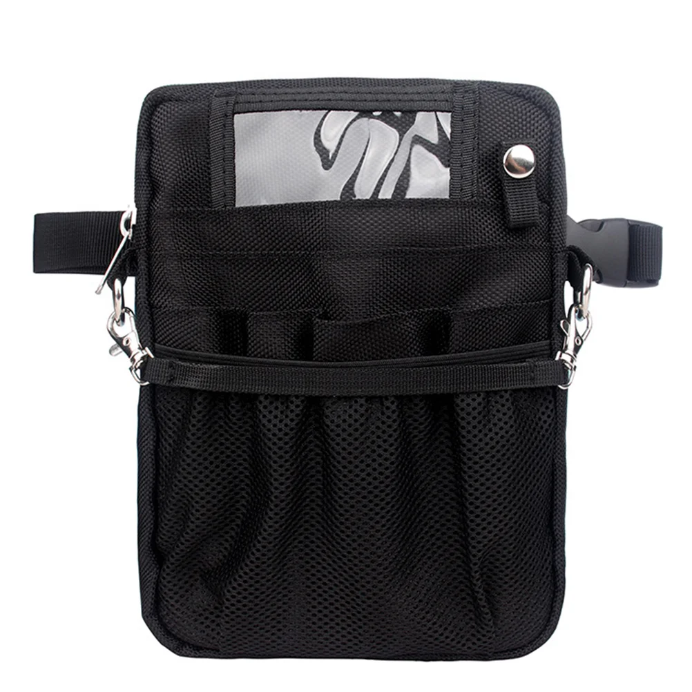 

Nurse Tools Shoulder Bag Tools Waist Bag Instrument Pocket (Black)