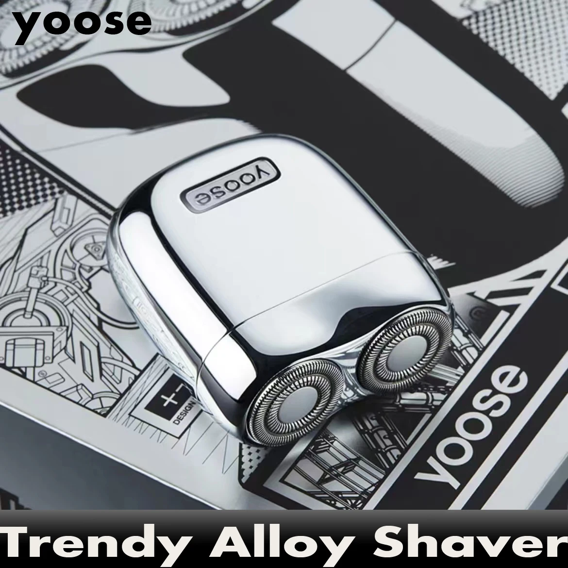 

Yoose Electric Shaver Waterproof Trendy Design Alloy Shavers Mini Electric Razor Shaving & Hair Removal Electric Shavers For Men