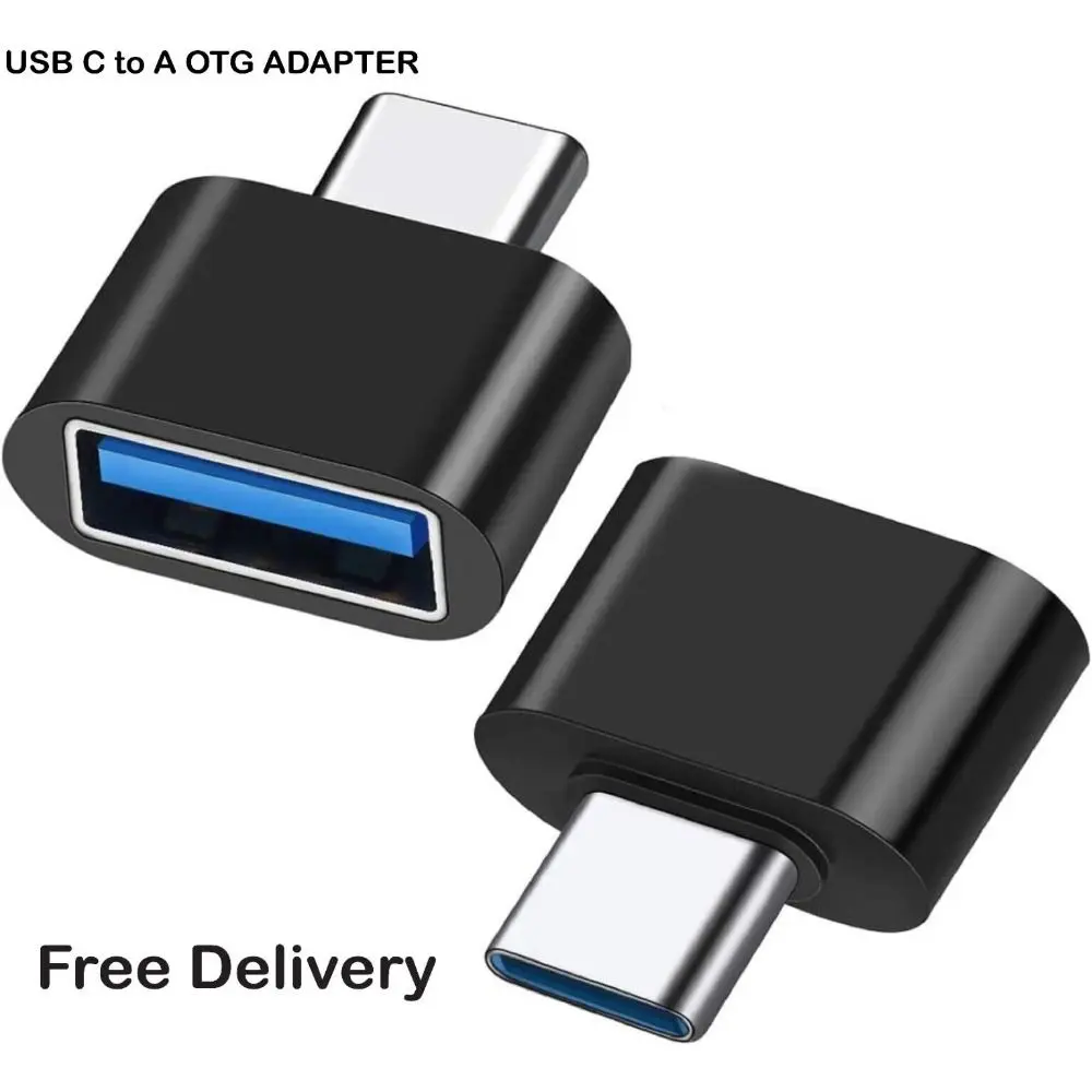 USB 2.0 Тип C USB-адаптер Черный Алюминиевый USB-C Мужской OTG-конвертер