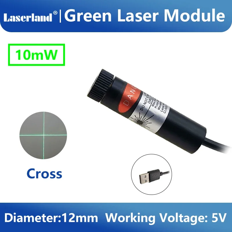 Laserland красный зелёный лазерный модуль крестовой проектор