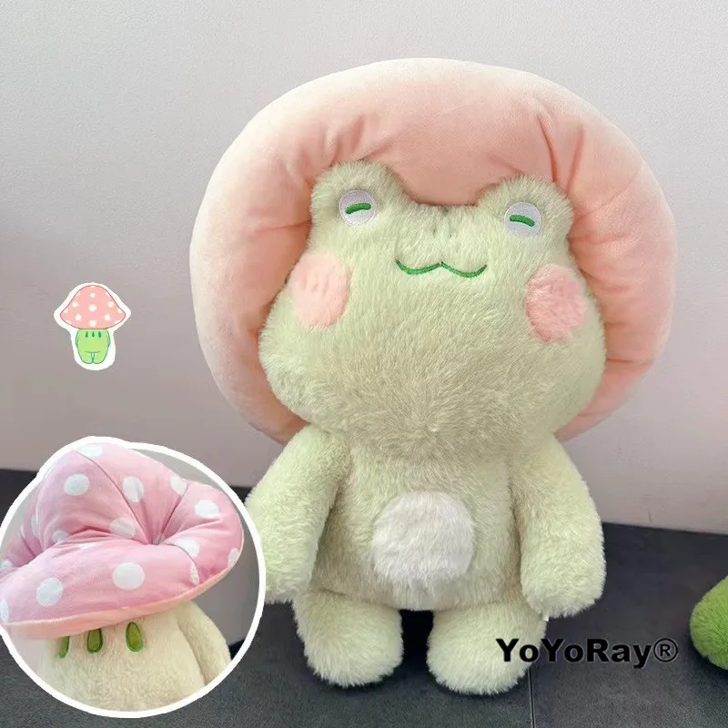 

1pc Funny Mushroom Frog Plush Toy Cute Lonely Frogs Stuffed Animal Toy Lovely Healing Doll Kawaii Soft Pillow for Kids Present