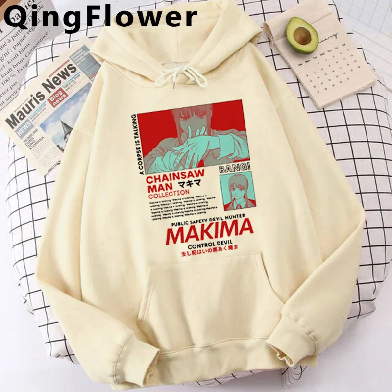 

chainsaw man hoodies men Ulzzang 2022 vintage streetwear men clothing hoody grunge anime