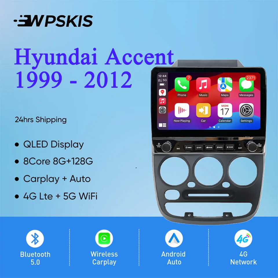 Фото 2Din Android 14 128G авторадио мультимедийный ПК для Hyundai Accent 1999-2012 GPS DVD видео музыкальный плеер автомобильные интеллектуальные системы №1