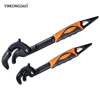 14 30 30 60mm universal key pipe wrench open end spanner set high carbon steel snap n grip tool plumber multi hand tool