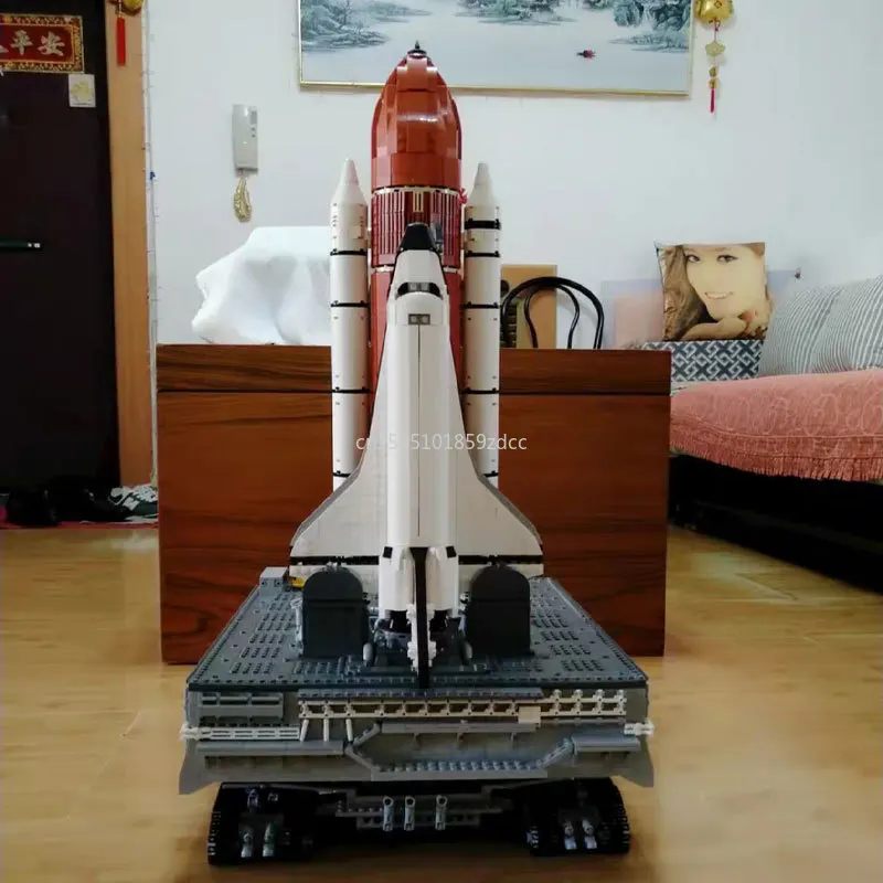 Фото Высокотехнологичный космический шаттлер MOC, транспортер, пусковая платформа, набор строительных блоков, ракетка, самолет, модель, игрушки, д... №2