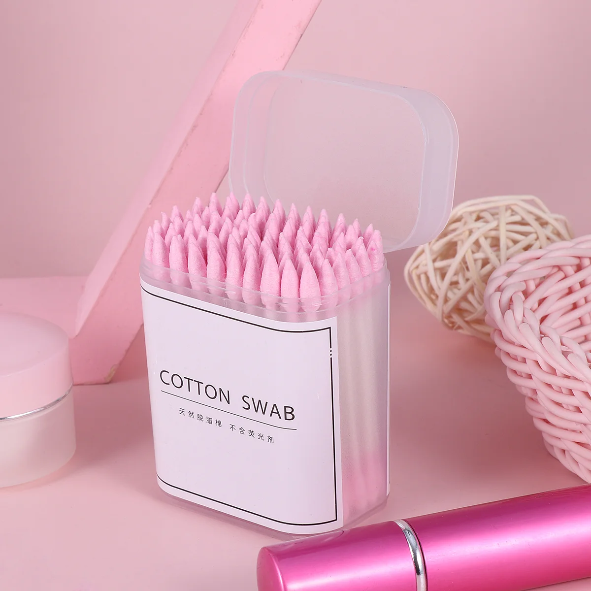 

3 Packs/300pcs Beauty Accessories Travel Ear Plugs Baby Cotton Swabs Buds Kids Disposable Makeup Tool Swabs