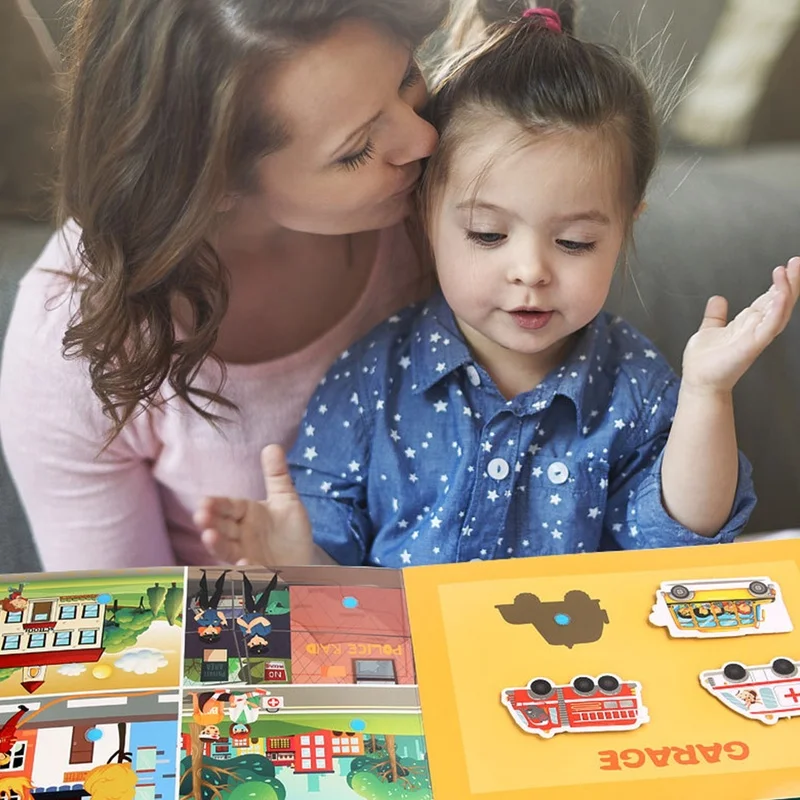 Моя первая занятая книга Монтессори игрушки для детей обучающая Бесшумная доска