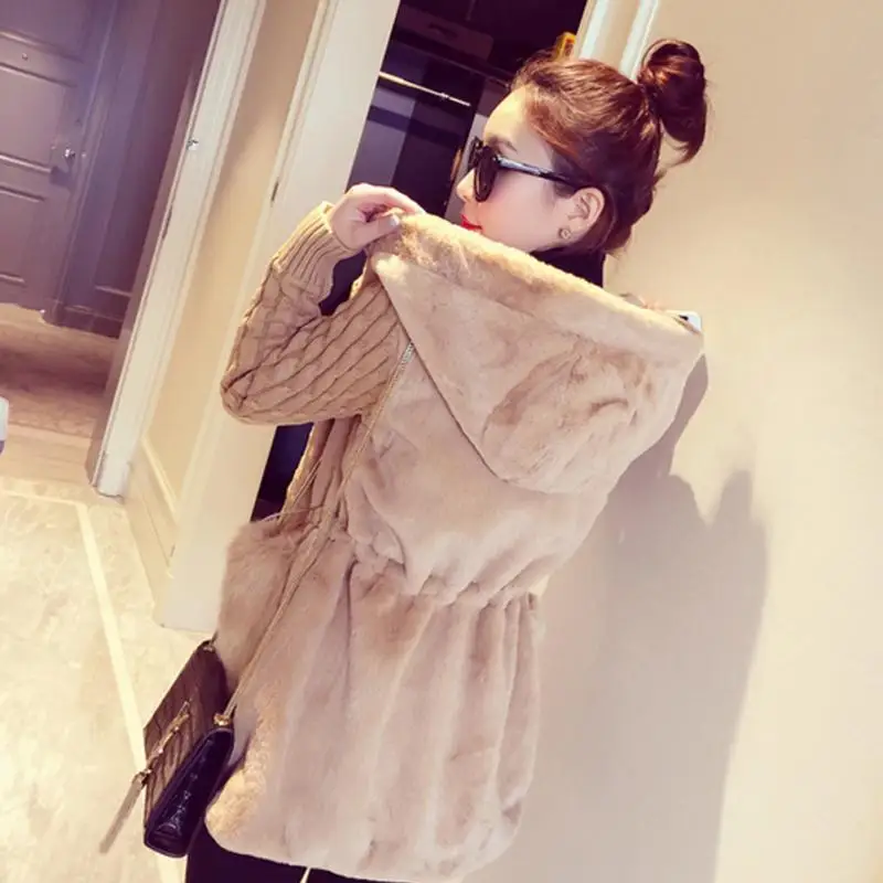 2021 Autumn Winter Warm Overcoat Big Fur Collar Hood Clothing Anorak Jacket Fashion Women Parka Warm Outerwear Coat With Hat