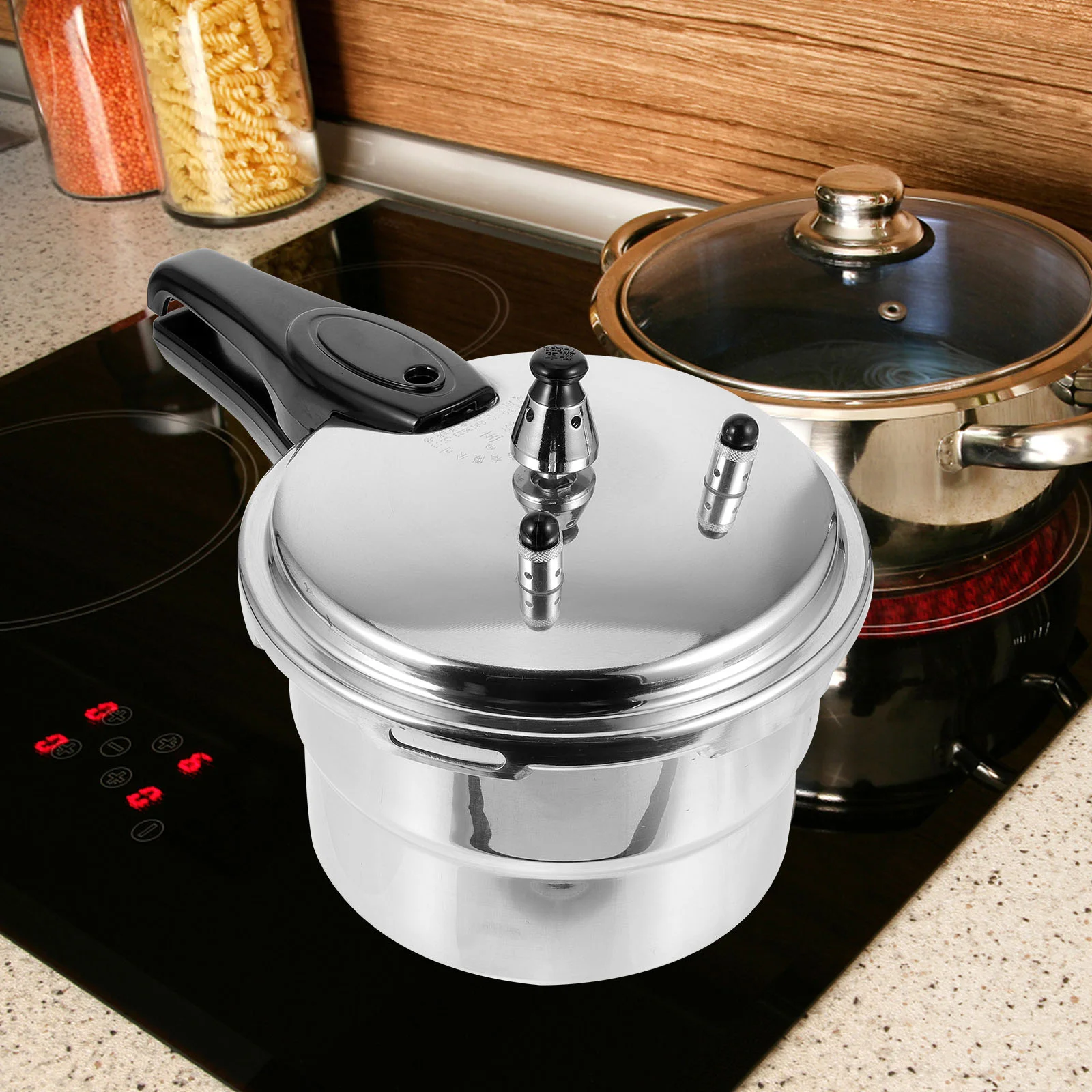 

Stainless Steel Pressure Cooker Cookers Gas Stove Tall Pot Veggie Steamer Multifunction Kitchen Aluminum Alloy