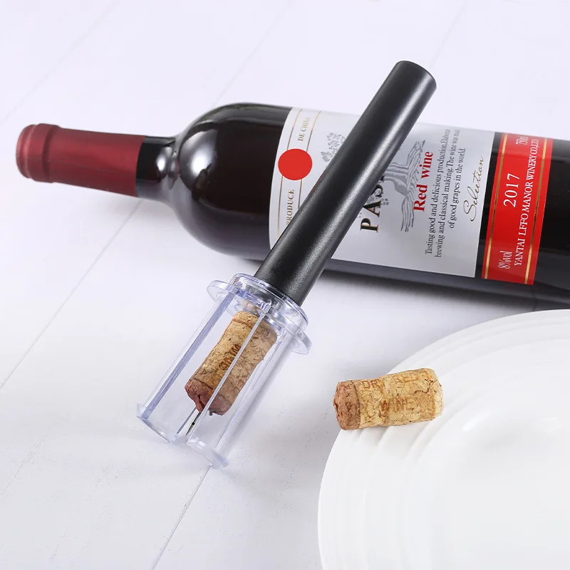 

Pneumatic Pump Wine Opener Bottle Opener Corkscrew With Stainless Steel Needle Pin Type Cork Out Tool Easy To Clean