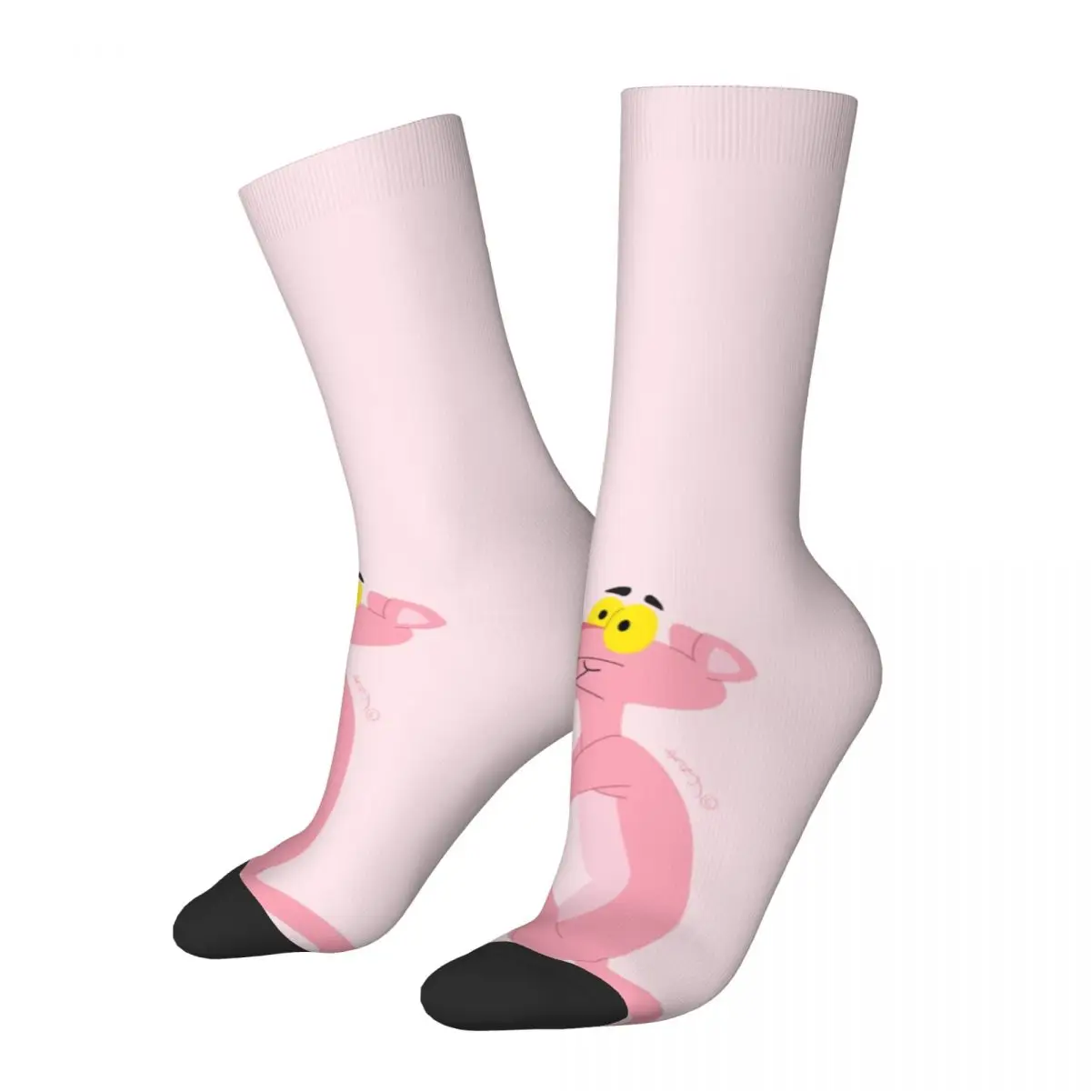

Pink Panther Looking Up At The Distant World Men Women Socks Cycling Novelty Spring Summer Autumn Winter Stockings Gift