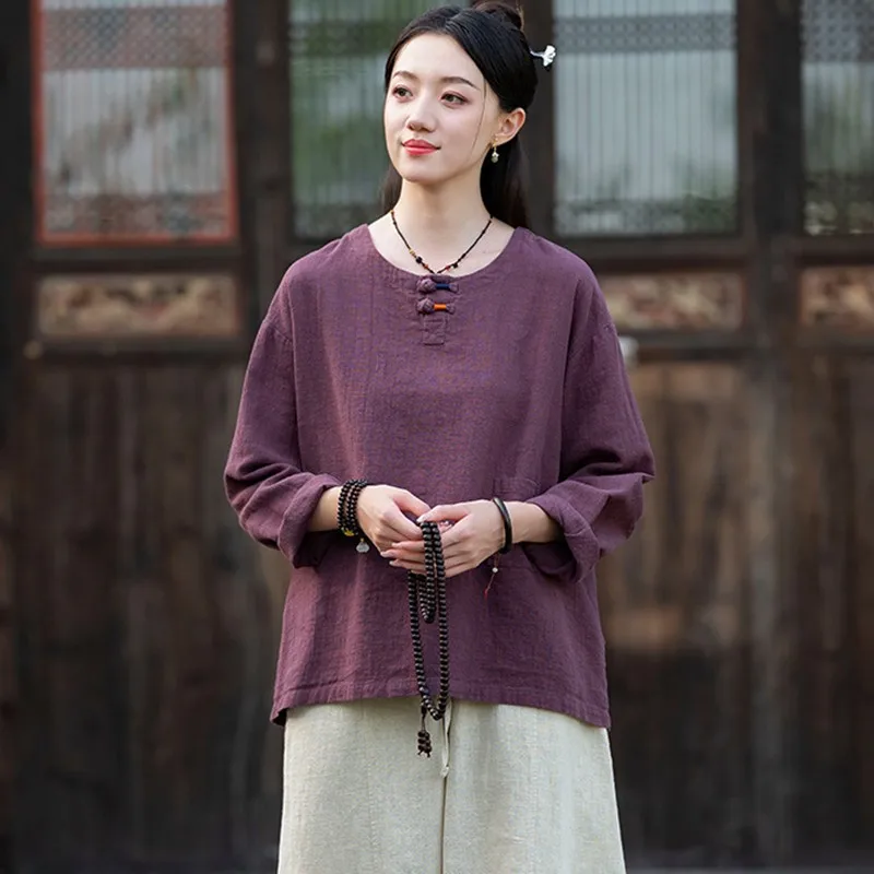 Женские повседневные футболки с длинным рукавом новинка 2024 осенние винтажные